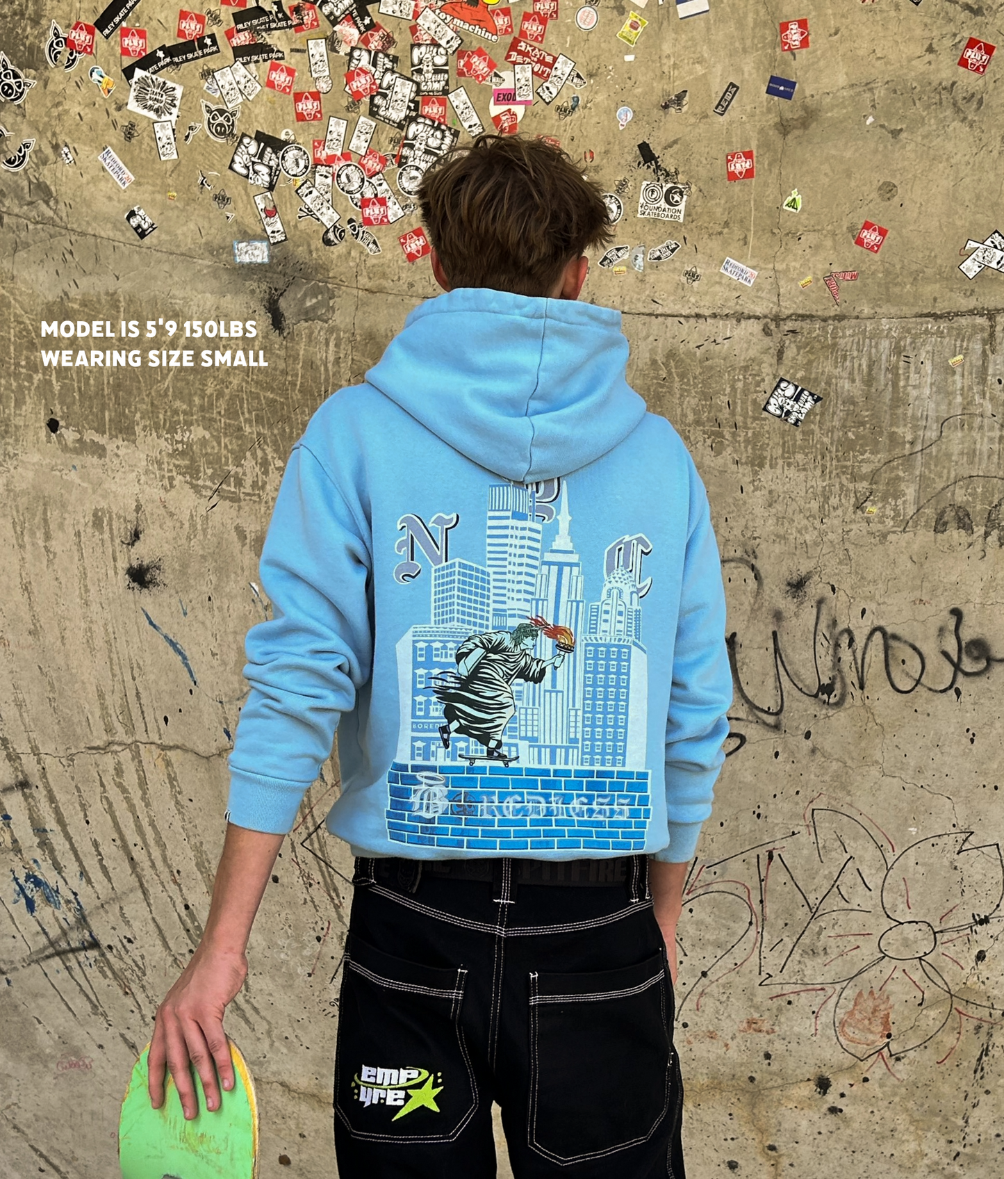 NYC blue hoodie