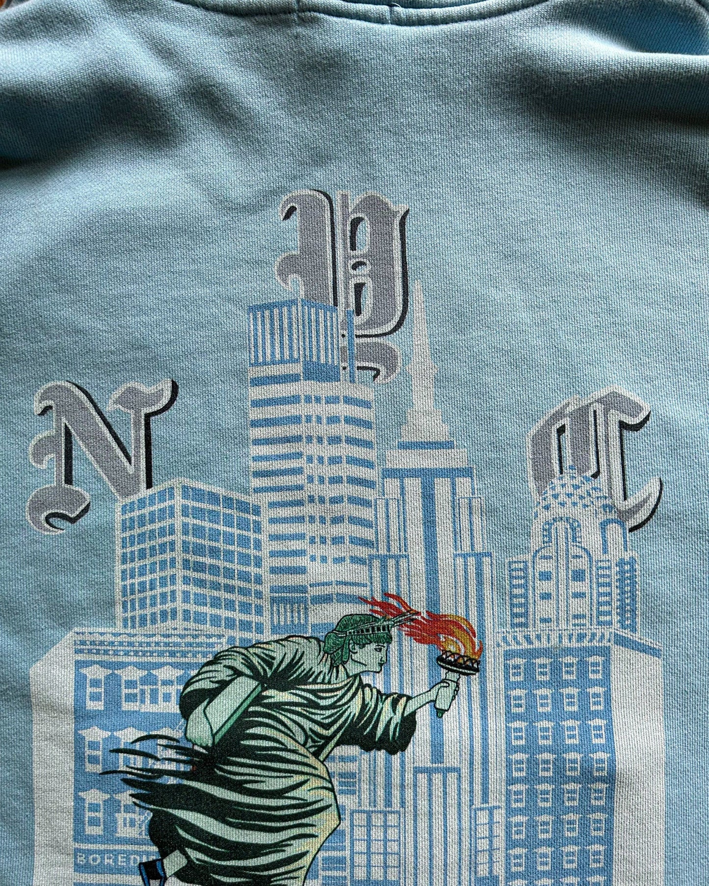 NYC blue hoodie