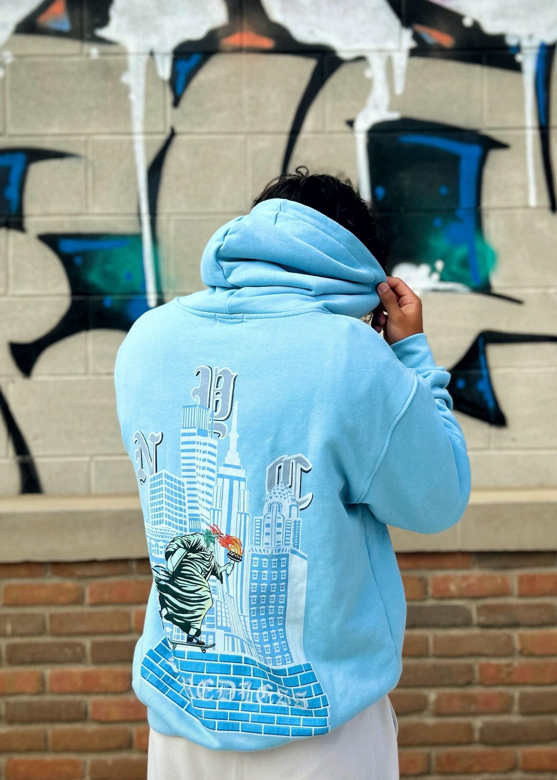 U.N.C blue NYC hoodie