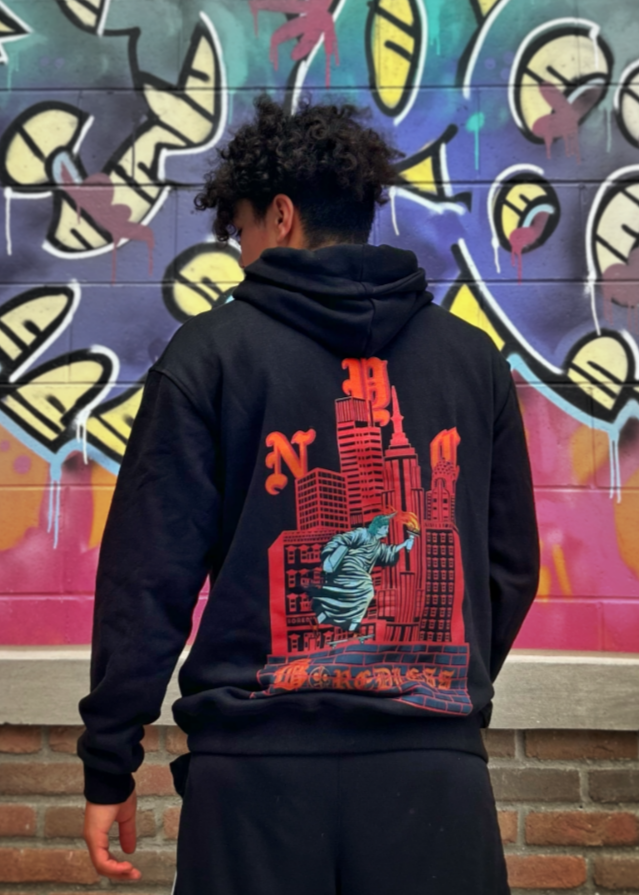 Crimson night Nyc hoodie